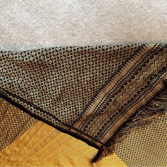 Cambodian handmade blanket/throw, vintage. - Picture 4 of 4